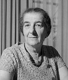 Golda Meir - image courtesy of wikipedia