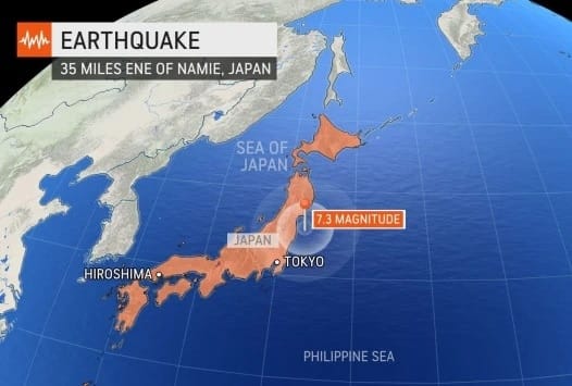 Massive 7.3-magnitude Japan earthquake triggers tsunami alert