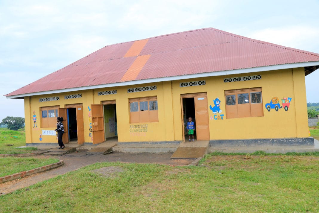 The-front-viw-of-the-nursery-school-block-at-the-EKF-Campus-in-Western-Uganda