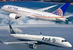 Azul and United Add Flights to 6 New US Destinations