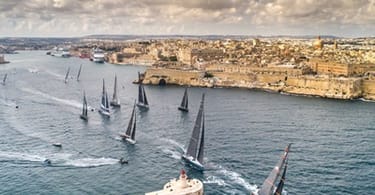 malta 1 - Rolex Middle Sea Race in Valletta’s Grand Harbour; Isle of MTV 2023; - image courtesy of Malta Tourism Authority