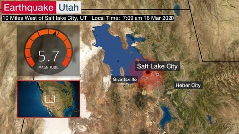 Salt Lake City Earthquake: 5.7  Buildings Evacuated