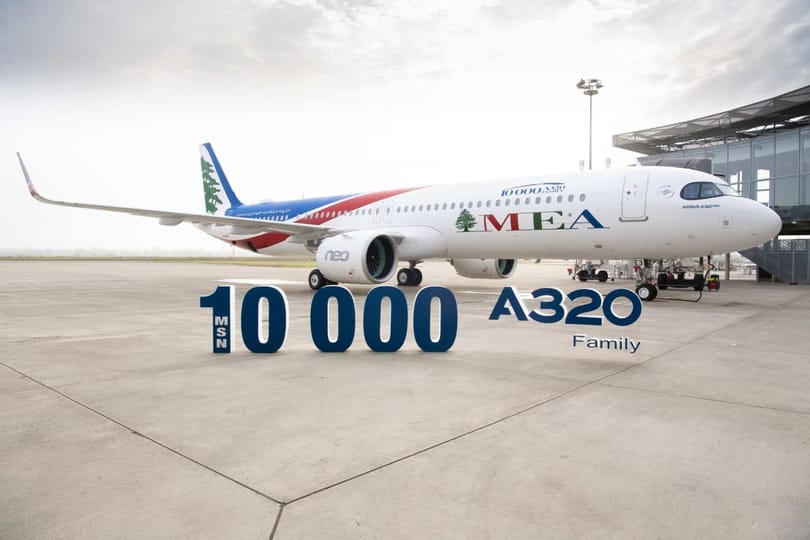 Airbus delivers third A321neo aircraft to Middle East Airlines