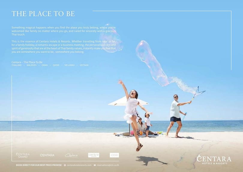 Centara Unveils New Brand Ad Campaign “Centara – The Place to Be.”