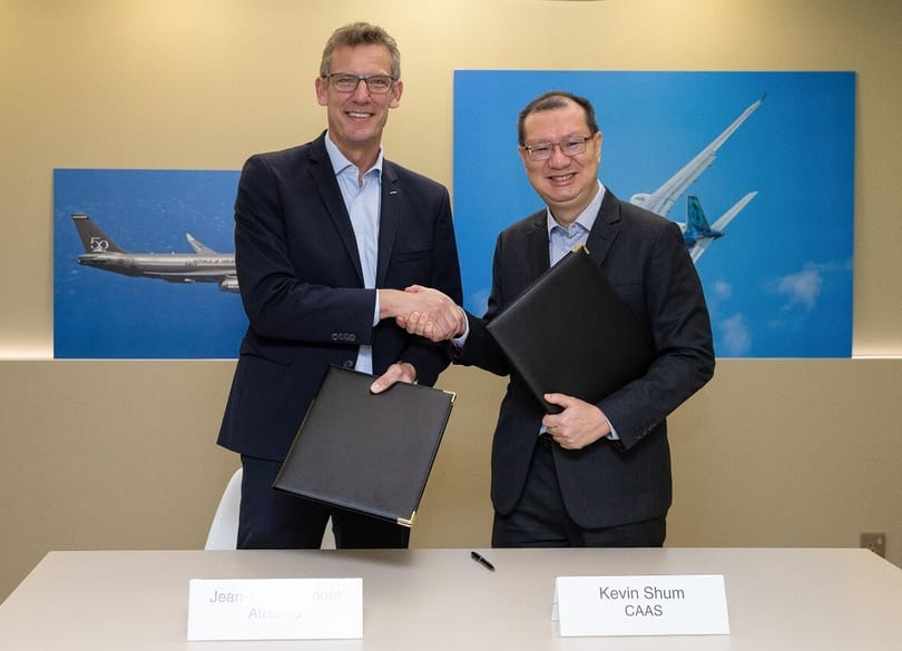 Airbus and Civil Aviation Authority of Singapore sign MOU