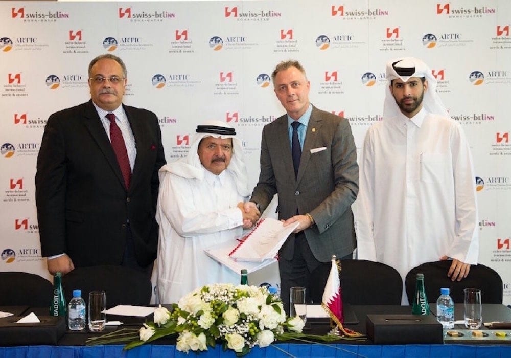 Î‘Ï€Î¿Ï„Î­Î»ÎµÏƒÎ¼Î± ÎµÎ¹ÎºÏŒÎ½Î±Ï‚ Î³Î¹Î± ARTIC and Swiss-Belhotel International sign management agreement for Swiss-Belinn Doha