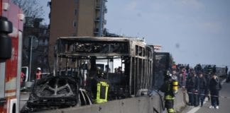 Senegalese migrant sets school bus full of children on fire in Italy